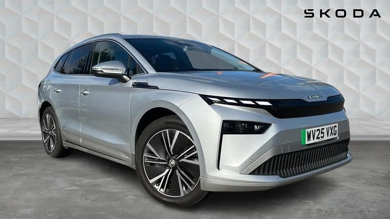 Brilliant silver metallic Used 2025 Skoda Enyaq iV SUV | £34,528 - Image 1/2