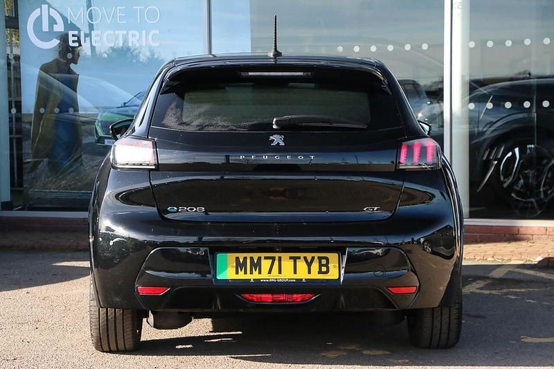 Used Peugeot e-208 Premium 100 kW (136 HP) 2022 Black Hatchback