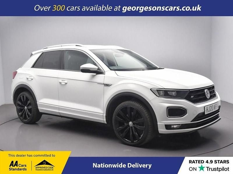 White Used 2020 VW T-Roc R-line SUV | £18,000 (Good price) - Image 1/4