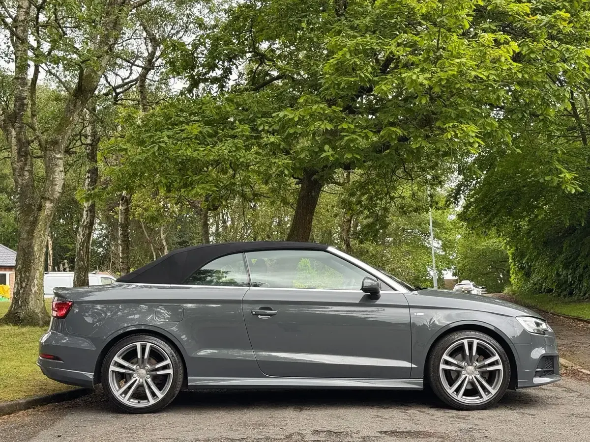Used Audi A3 Cabriolet S-Line 150 HP (110 kW) 2018 Grey Cabriolet