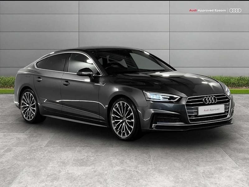 Grey Used 2018 Audi A5 Sportback S-Line Hatchback | £19,999 (Fair price) - Image 1/4