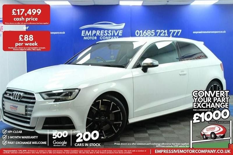 Used Audi S3 Sportback Comfort 310 HP (228 kW) 2017 White Hatchback