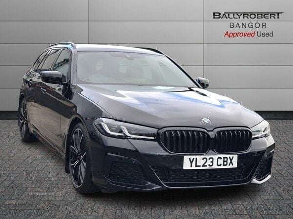Black Used 2023 BMW 520 M Sport Estate | £32,650 (Fair price) - Image 1/4