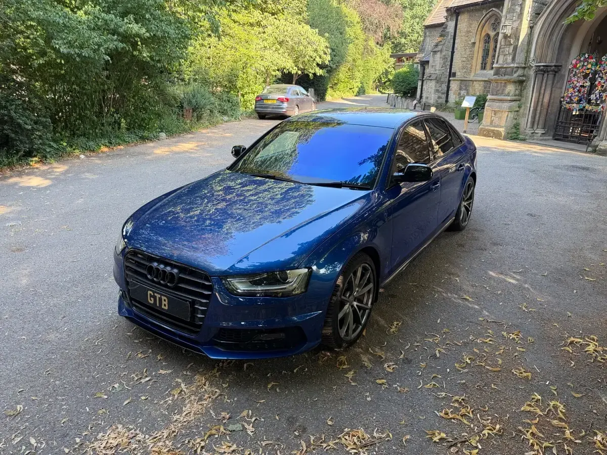 Used Audi A4 Black Edition 2015 Blue Sedan