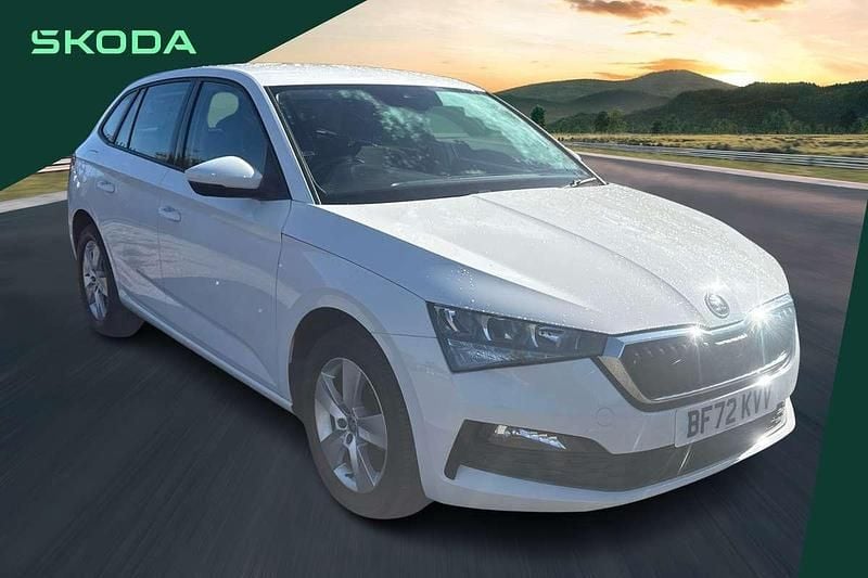 White Used 2022 Skoda Scala SE Hatchback | £11,749 (Fair price) - Image 1/4