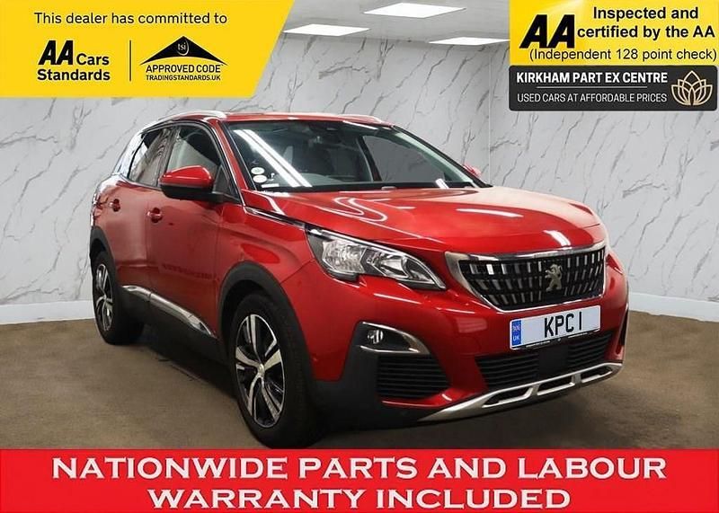 Red Used 2018 Peugeot 3008 Allure Hatchback | £8,695 (Fair price) - Image 1/3