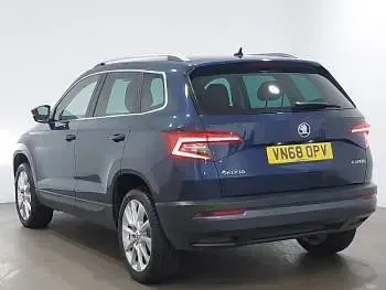 Used Skoda Karoq SE L 115 HP (84 kW) 2018 Blue SUV