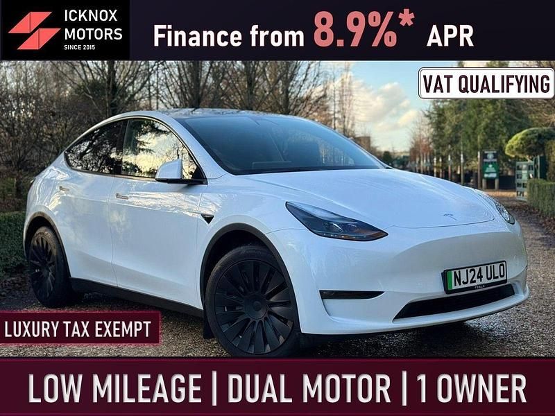 White Used 2024 Tesla Model Y Long Range AWD SUV | £31,845 (Fair price) - Image 1/4