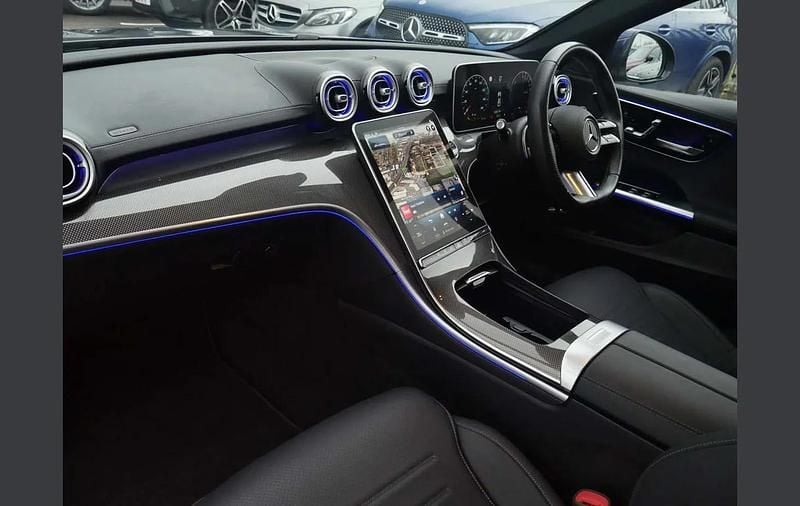 Used Mercedes C300e AMG Line Premium 308 HP (226 kW) 2024 Blue Sedan