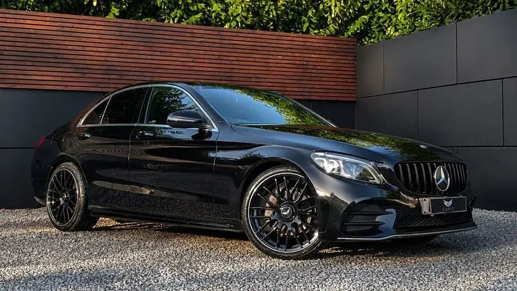 Used Mercedes C300 AMG line 2020 Black Sedan