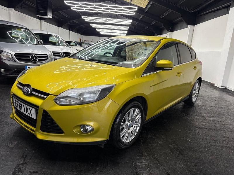 Used Ford Focus Titanium 2012 Yellow Hatchback
