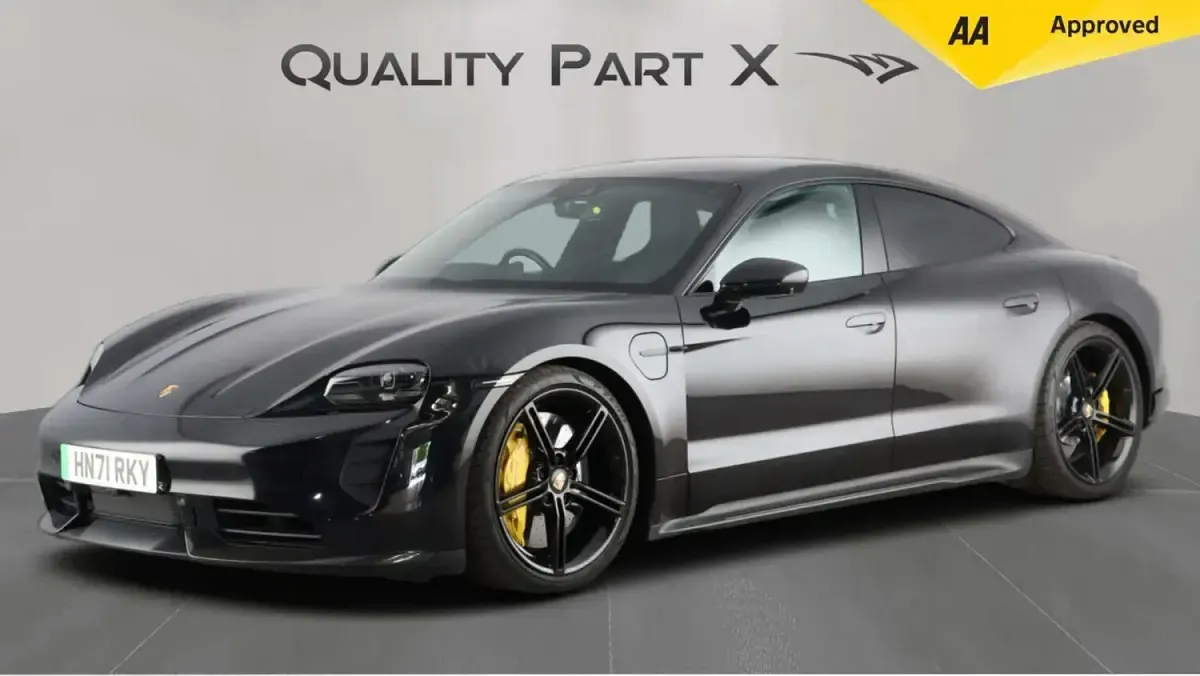Used Porsche Taycan Performance Package 559 kW (761 HP) 2021 Black Sedan