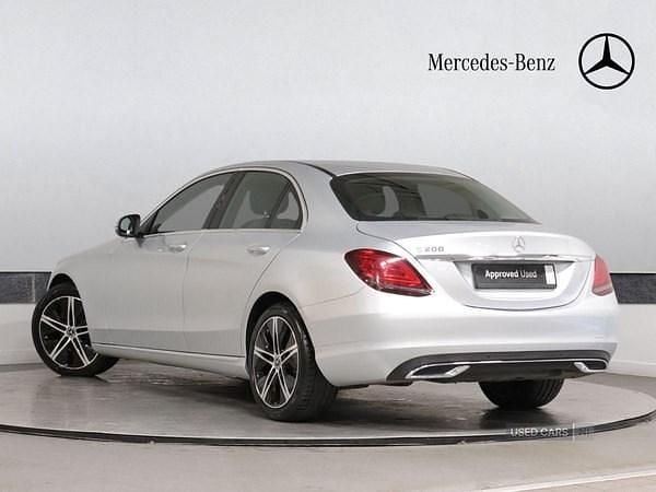 Used Mercedes C200 AMG line 184 HP (135 kW) 2020 Silver Coupe
