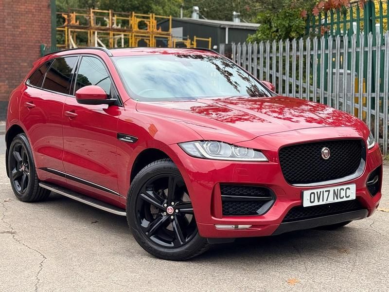 Red Used 2017 Jaguar F-Pace R-Sport SUV | £13,295 (Fair price) - Image 1/4