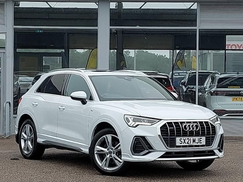 White Used 2021 Audi Q3 S-Line SUV | £28,498 (Good price) - Image 1/4