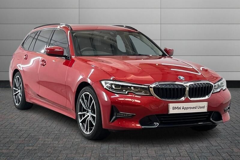 Red Used 2021 BMW 320 Sport Line Estate | £26,195 (Fair price) - Image 1/4