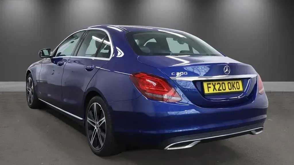 Used Mercedes C200 Premium 2020 Blue Sedan