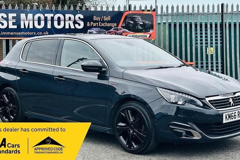 Used Peugeot 308 GT-line 130 HP (95 kW) 2017 Grey Hatchback