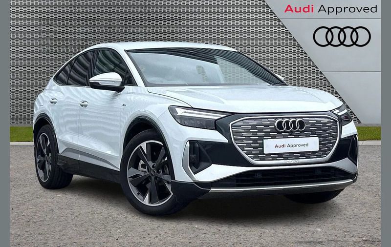 White Used 2025 Audi Q4 Sportback e-tron S-Line SUV | £35,790 - Image 1/3
