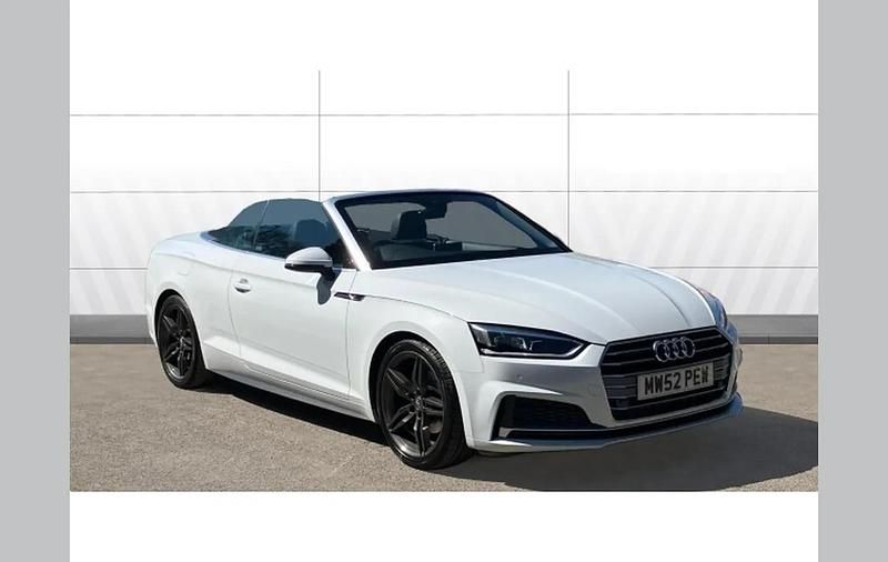 Used Audi A5 Cabriolet S-Line 190 HP (139 kW) 2019 White Cabriolet