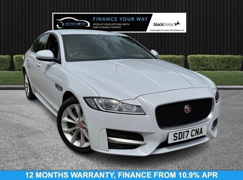 White Used 2017 Jaguar XF R-Sport Sedan | £9,995 (Fair price) - Image 1/4