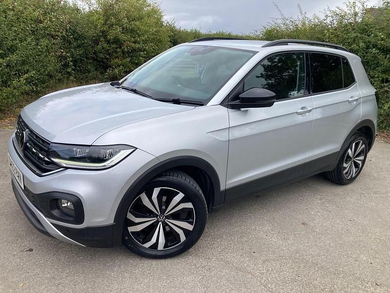 Silver Used 2022 VW T-Cross Black Edition SUV | £12,495 (Fair price) - Image 1/4