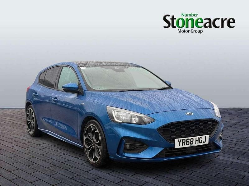 Blue Used 2018 Ford Focus ST-Line X Hatchback | £10,990 (Fair price) - Image 1/4