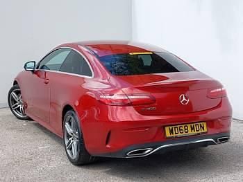 Used Mercedes E300 AMG line 245 HP (180 kW) 2019 Red Coupe
