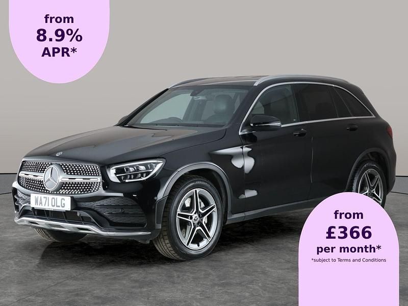 Black Used 2021 Mercedes GLC220 AMG line SUV | £24,512 (Fair price) - Image 1/2
