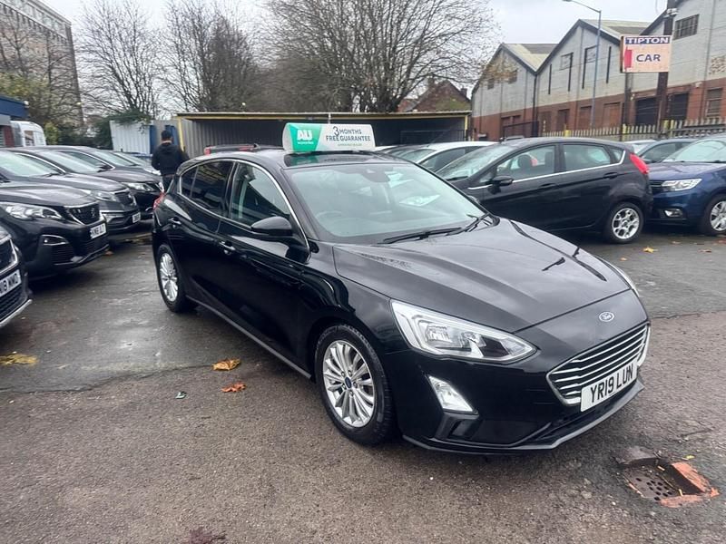 Black Used 2019 Ford Focus Titanium Hatchback | £9,299 (Good price) - Image 1/4