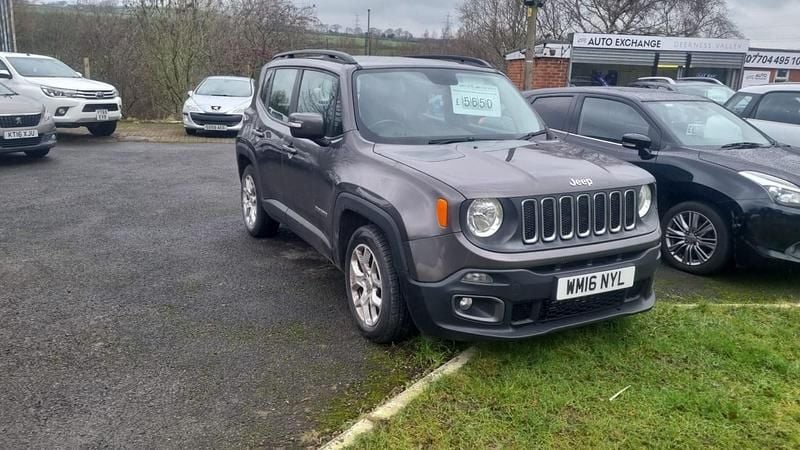 Grey Used 2016 Jeep Renegade Longitude SUV | £5,650 (Fair price) - Image 1/4