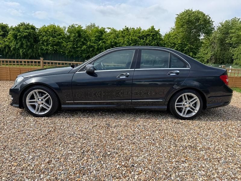 Begagnad Mercedes C220 AMG 2013 Svart Sedan