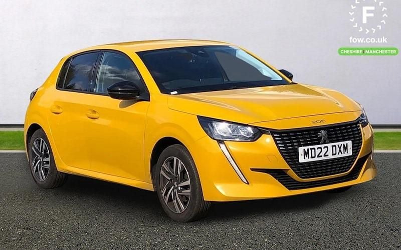 Yellow Used 2022 Peugeot 208 Allure Premium Hatchback | £13,299 (Fair price) - Image 1/4