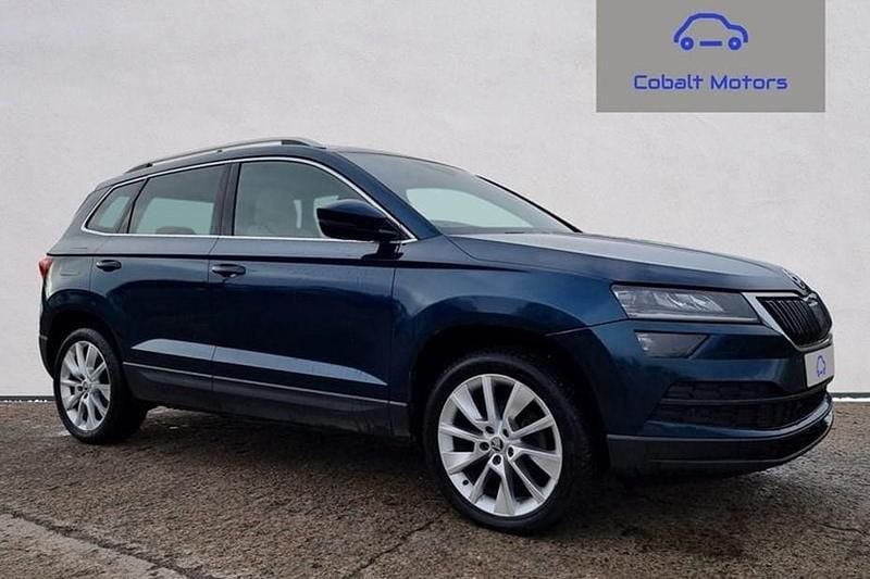 Used Skoda Karoq SE L 116 HP (85 kW) 2018 Blue SUV