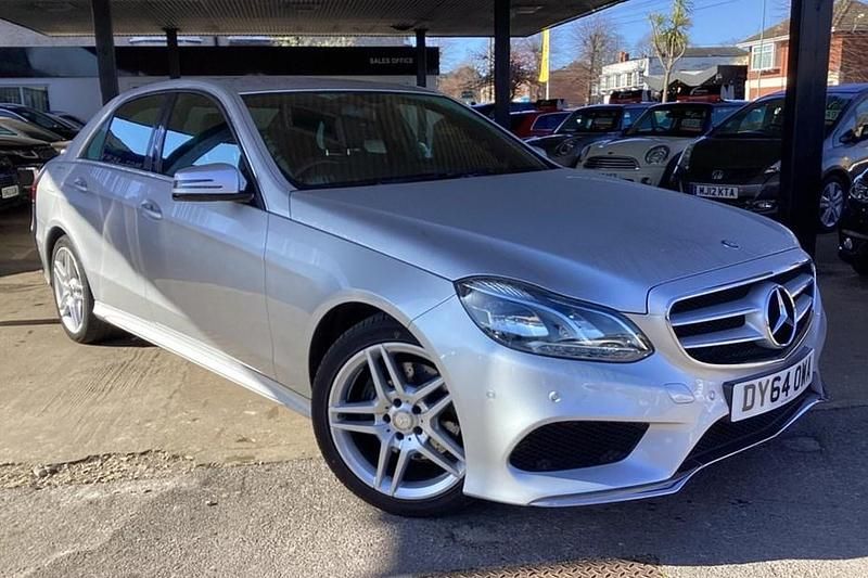 Used Mercedes E220 AMG line 2015 Silver Sedan