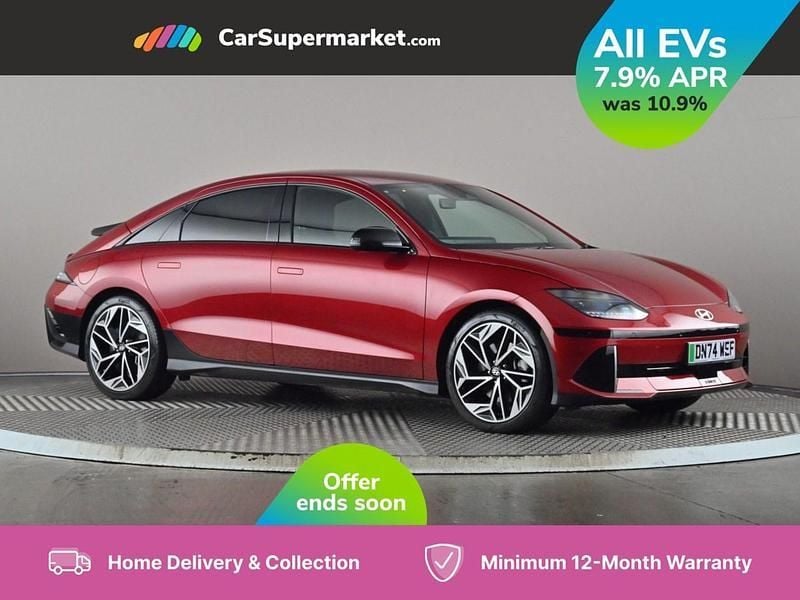 Red Used 2024 Hyundai Ioniq 6 Premium Sedan | £25,997 (Fair price) - Image 1/3