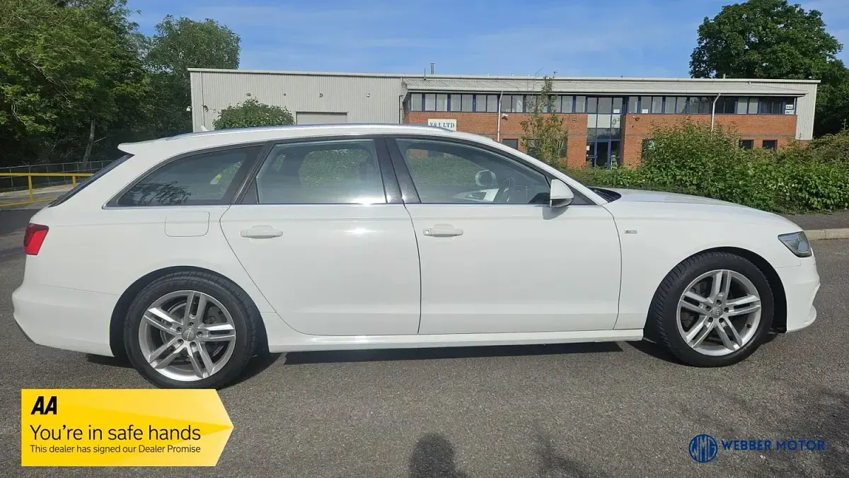 Used Audi A6 S-Line 190 HP (139 kW) 2014 White Estate