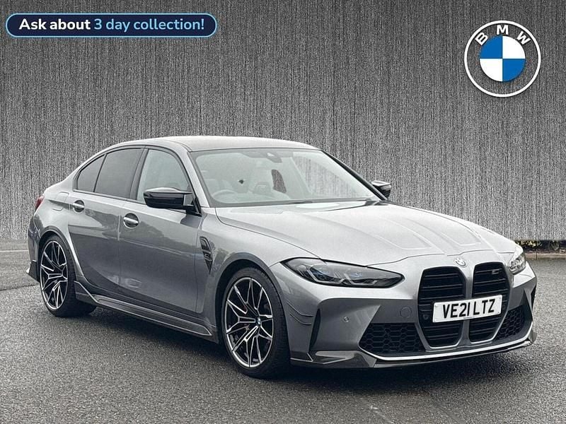 Grey Used 2021 BMW M3 Competition Edition Sedan | £53,999 (Fair price) - Image 1/4