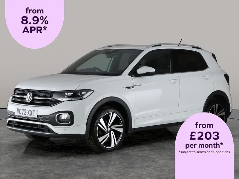 White Used 2022 VW T-Cross R-line SUV | £16,367 (Good price) - Image 1/2