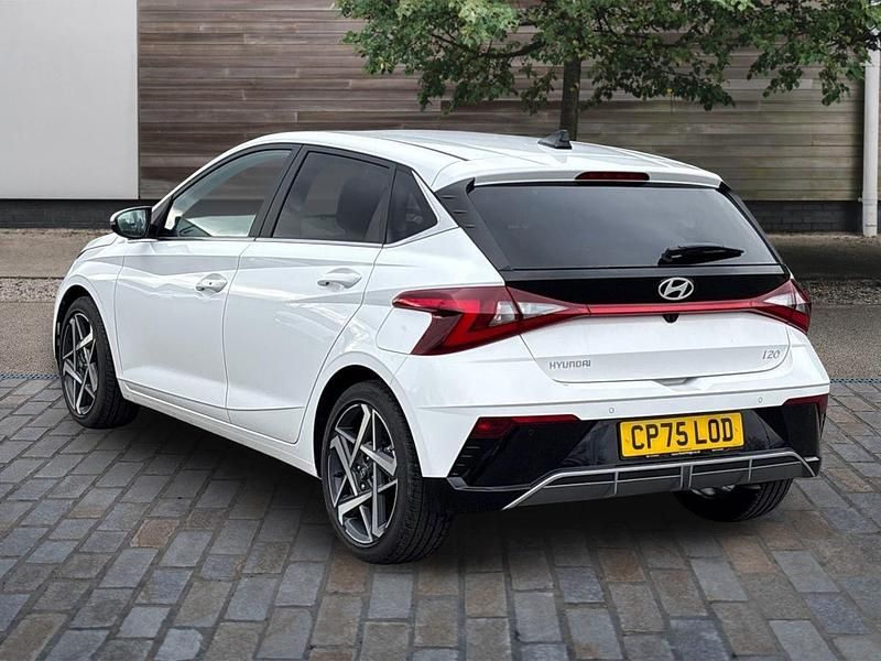 New Hyundai i20 Ultimate 100 HP (73 kW) 2025 White Hatchback