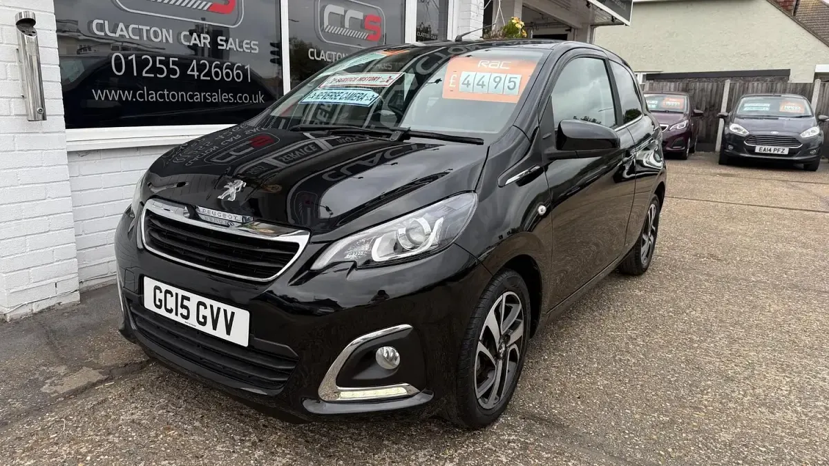 Used Peugeot 108 Allure 82 HP (60 kW) 2015 Black Hatchback