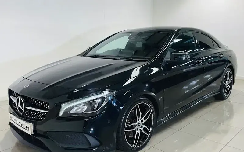 Used Mercedes CLA220 AMG line 177 HP (130 kW) 2017 Black Coupe