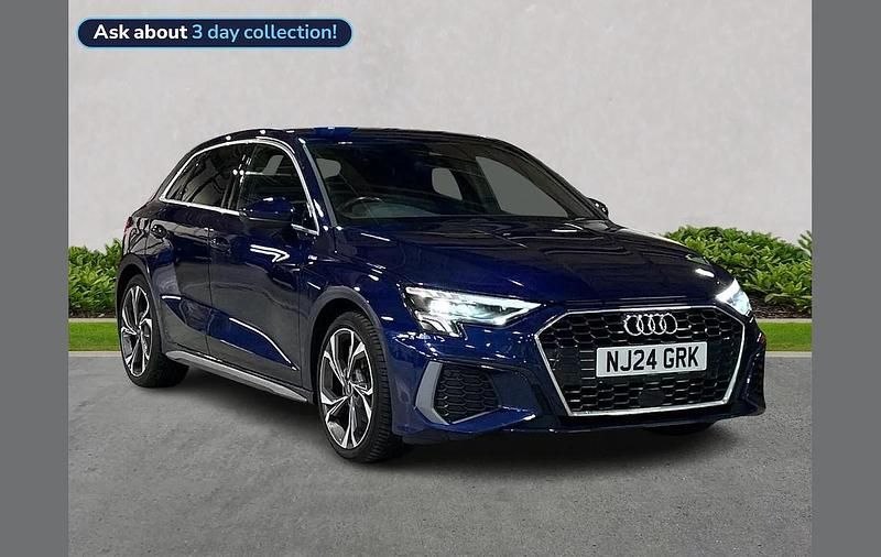Blue Used 2024 Audi A3 S-Line Hatchback | £22,460 (Fair price) - Image 1/2
