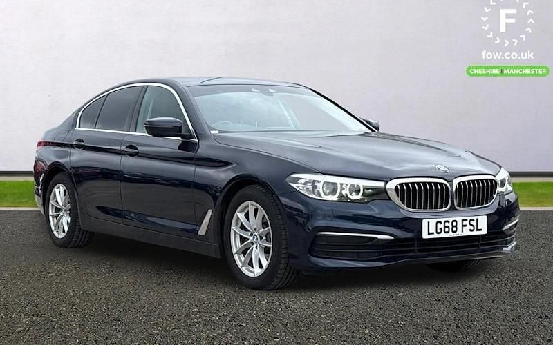 Used BMW 520 Sport Line 190 HP (139 kW) 2018 Blue Sedan