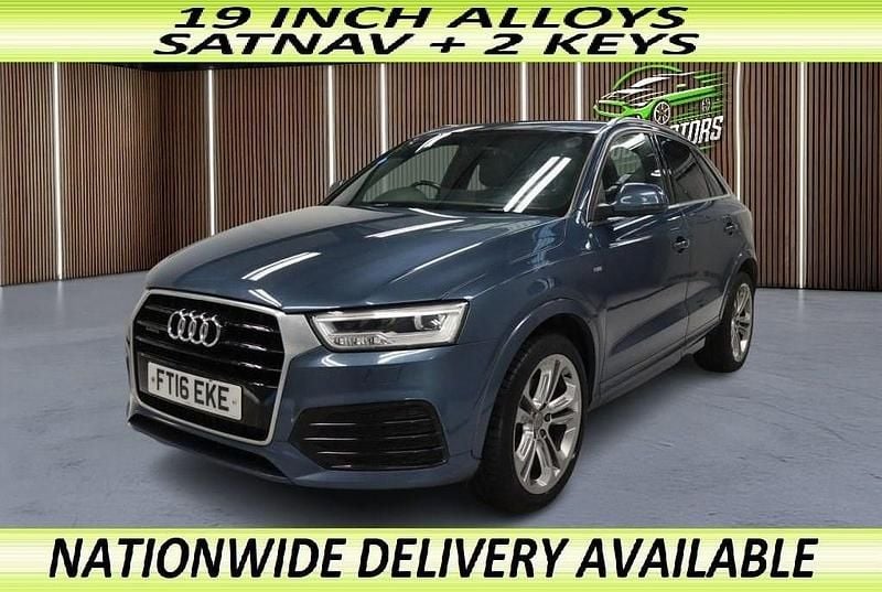 Blue Used 2016 Audi Q3 S-line plus SUV | £8,377 (Good price) - Image 1/2