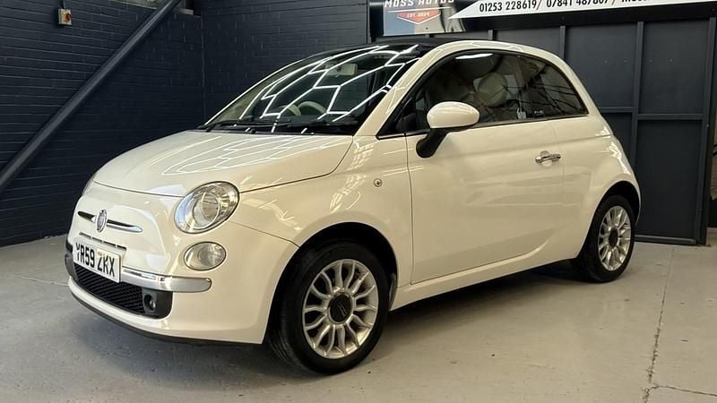 Used Fiat 500C Lounge 69 HP (50 kW) 2009 White Cabriolet
