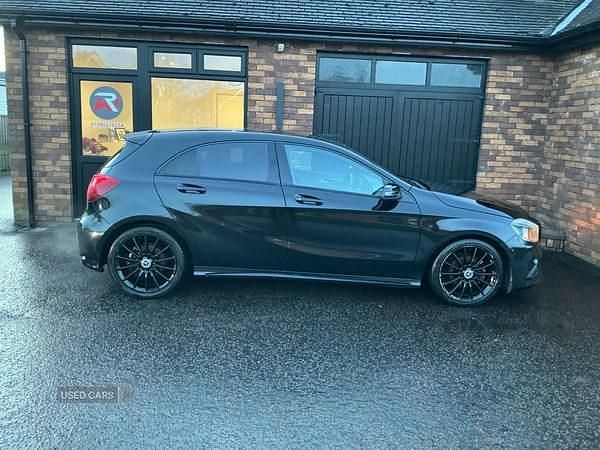 Used Mercedes A160 AMG line 102 HP (75 kW) 2017 Black Hatchback