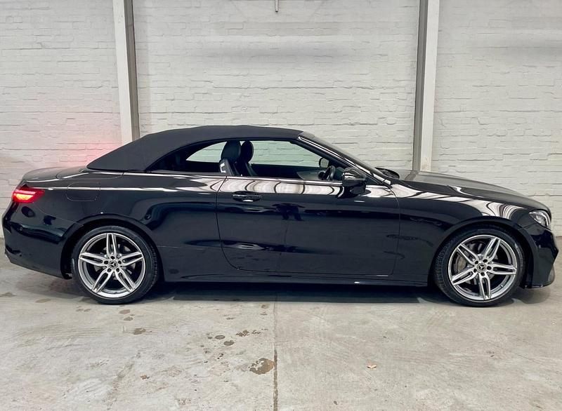 Used Mercedes E220 AMG line 2018 Black Cabriolet