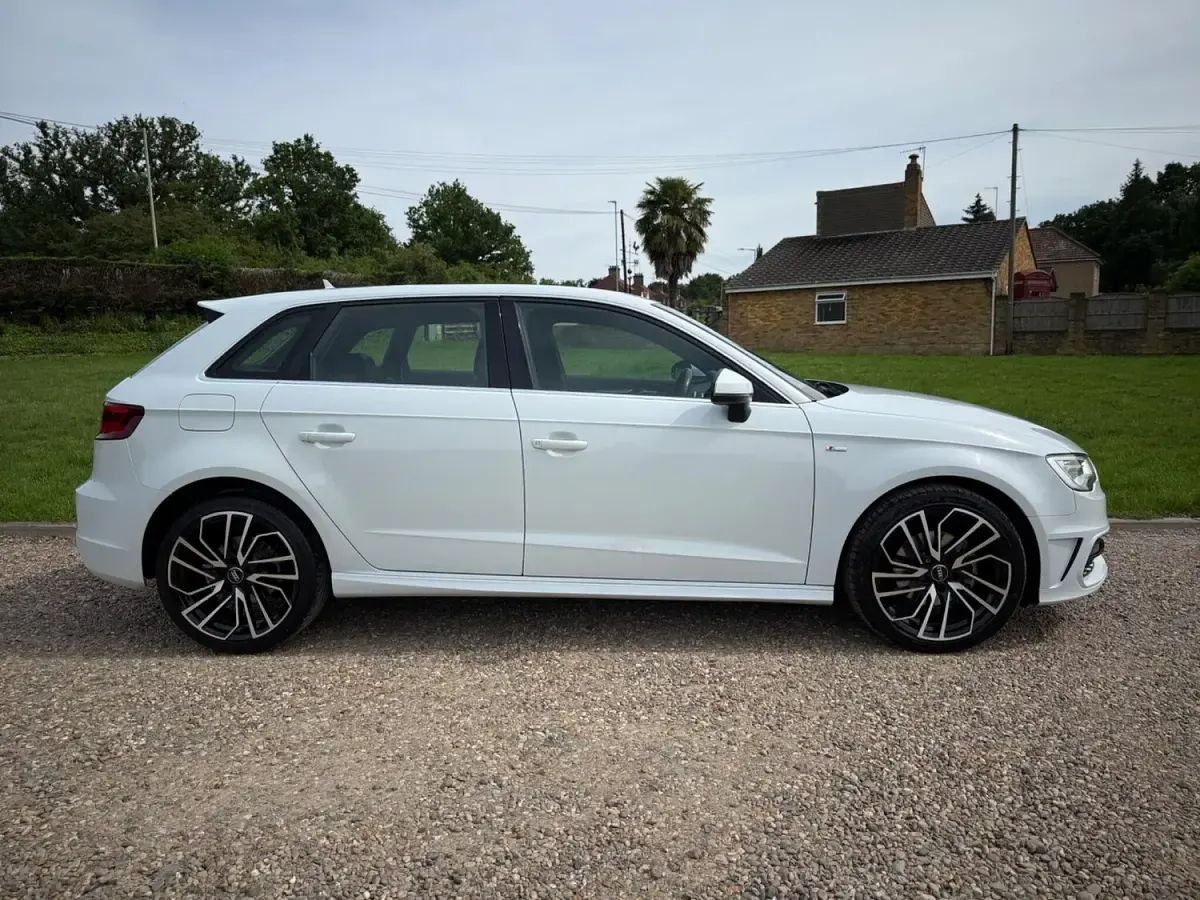 Used Audi A3 Sportback S-Line 2013 White Hatchback