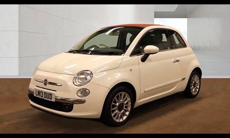 Used Fiat 500C Lounge 2013 White Cabriolet